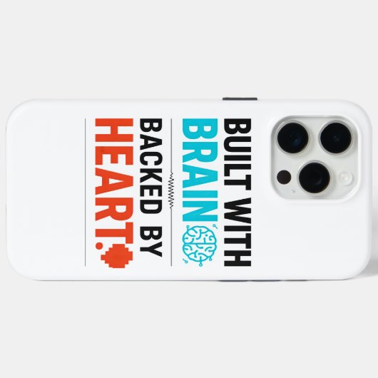 Brain & Heart iPhoneケース Case-Mate iPhoneケース (裏面 (横))