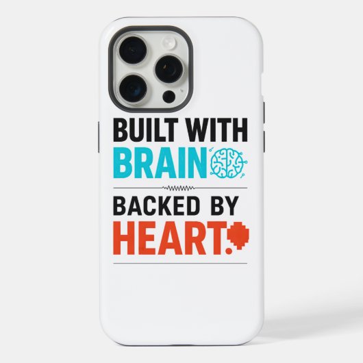 Brain & Heart iPhoneケース iPhone 15 Pro Maxケース (裏面)