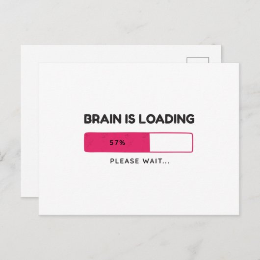 Brain is loading, please wait ポストカード (正面/裏面)