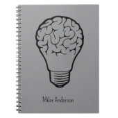 Brain Lamp - Creative Thinking Notebook- Mapping  ノートブック (正面)