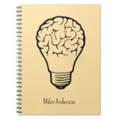 Brain Lamp - Creative Thinking Notebook- Mapping  ノートブック (正面)