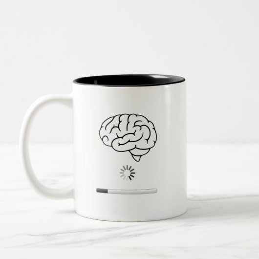 Brain Loading Coffee Mug ツートーンマグカップ (左)