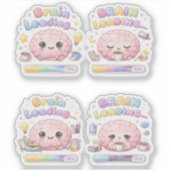 Brain Loading Creative Custom-Cut Vinyl Sticker シール (正面)