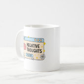 Brain negative thoughts delete コーヒーマグカップ (正面左)
