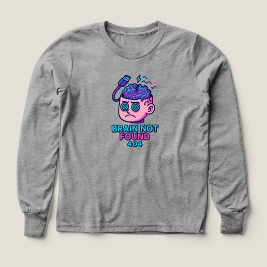 Brain Not Found – WiFi Error Head (デザイン正面)