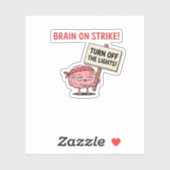 Brain on Strike - 明かりを消して シール (シート)