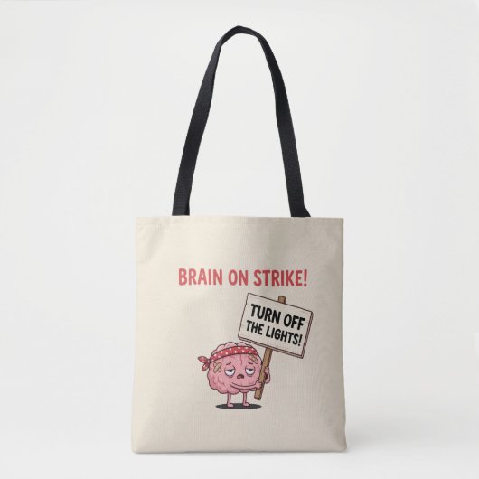 Brain on Strike - 明かりを消して トートバッグ (正面)