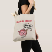 Brain on Strike - 明かりを消して トートバッグ (クローズアップ)