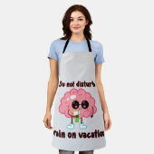  Brain on Vacation エプロン (着用した状態)