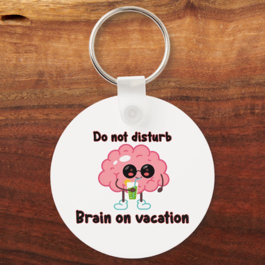  Brain on Vacation キーホルダー (正面)