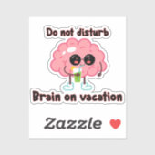 Brain on Vacation シール (シート)