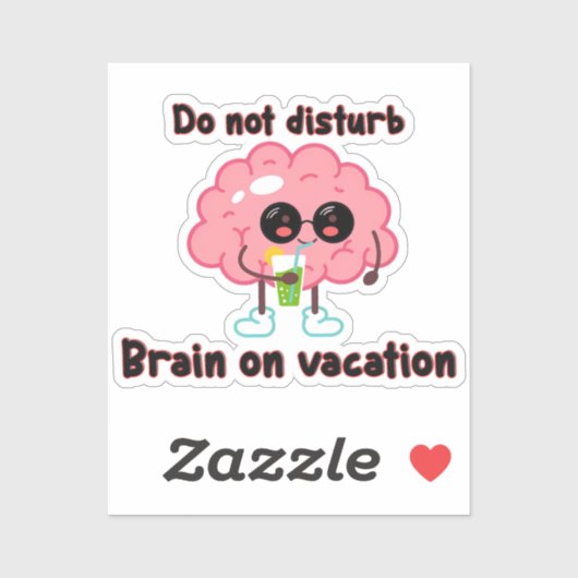 Brain on Vacation シール (シート)