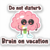 Brain on Vacation シール (正面)