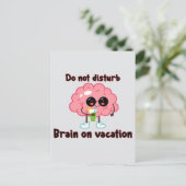  Brain on Vacation ポストカード (スタンド正面)