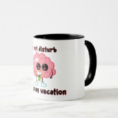 Brain on Vacation マグカップ (正面右)
