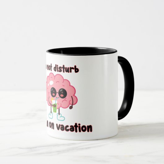 Brain on Vacation マグカップ (正面右)