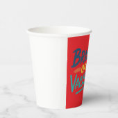 Brain on Vacation 8oz Paper Cup | Funny Retro 紙コップ (右)