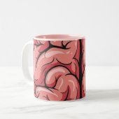 Brain Pattern Coffee Mug ツートーンマグカップ (正面左)