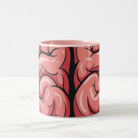 Brain Pattern Coffee Mug ツートーンマグカップ (中央)
