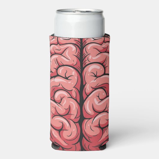 Brain Pattern Foam Can/Bottle Cooler スリム缶クーラー (Seltzer正面)