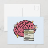 Brain properties mange anxiety  ポストカード (正面/裏面)