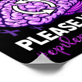 Brain Restarting Please Wait Epilepsy Awareness  ポスター (角)