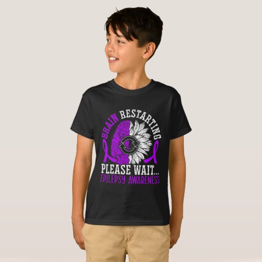 Brain Restarting Please Wait Epileptic Epilepsy Aw Tシャツ (正面フル)