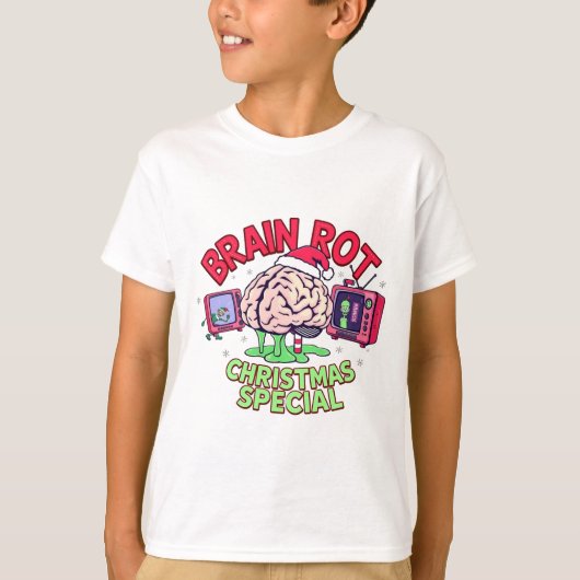 Brain Rot Christmas Special gen Alpha meme Tシャツ (正面)