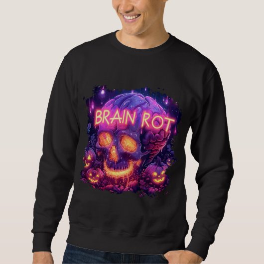 Brain rot | ExDesigner | ハロウィン スウェットシャツ (正面)
