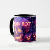 Brain rot | ExDesigner | ハロウィン マグカップ (正面左)