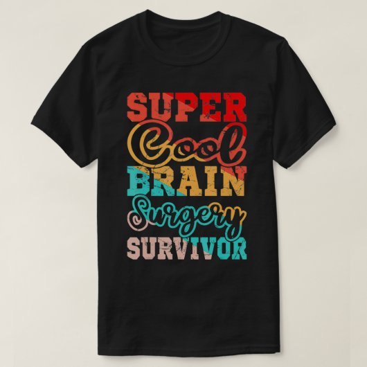 Brain Surgery Head Injury Tumor Cancer Survivor Aw Tシャツ (デザイン正面)