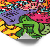 Brain Terrain #37抽象芸術アートミニポスター ポスター (角)