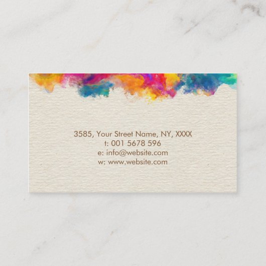 Brain Tree of life – 色彩領域 名刺 (裏面)