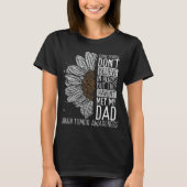 Brain Tumor Awareness Ribbon Dad Warrior Tシャツ (正面)