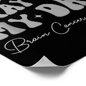 Brain tumor awareness wear gray for dad strong ポスター (角)