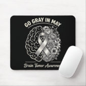 Brain tumor awareness wear gray in may strong マウスパッド (マウス)