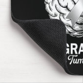 Brain tumor awareness wear gray in may strong マウスパッド (コーナー)