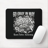 Brain tumor awareness wear gray in may strong マウスパッド (マウス)