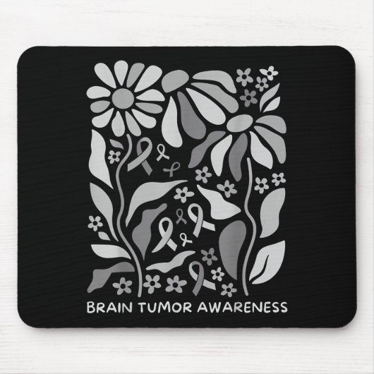 Brain tumor awareness wear gray in may strong マウスパッド (正面)
