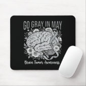 Brain tumor awareness wear gray in may strong マウスパッド (マウス)