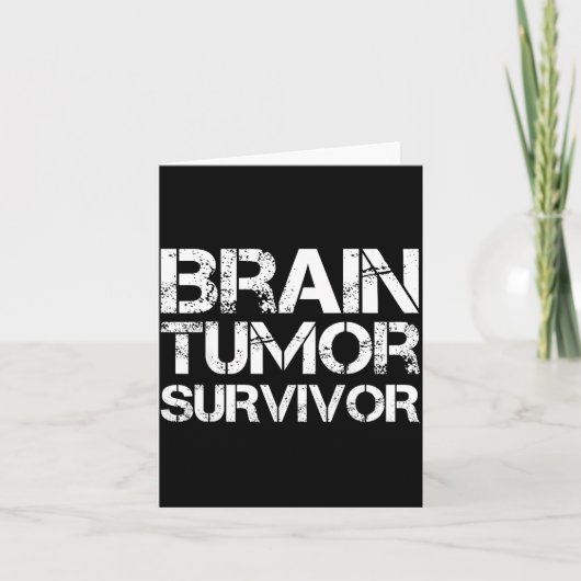 Brain Tumor Survivor For Brain Cancer Awareness Da カード (正面)