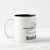 Brain vs Heart Minimalist Mug  ツートーンマグカップ (左)