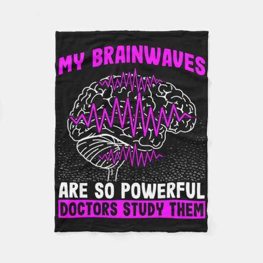 Brain Waves Are So Powerful Doctors Study Them Epi フリースブランケット (正面)