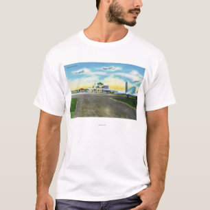 Brainard分野、上陸する飛行機の眺め及び Tシャツ