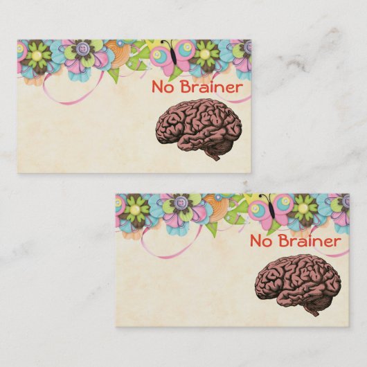 Brainer名刺なし 名刺 (正面/裏面)