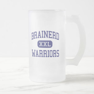 Brainerd -戦士-高Brainerdミネソタ フロストグラスビールジョッキ