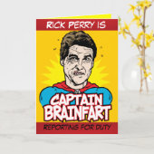 Brainfart Card Rick Perryの大尉 カード (黄色い花)