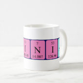 Brainiacの周期表の名前のマグ コーヒーマグカップ (正面右)