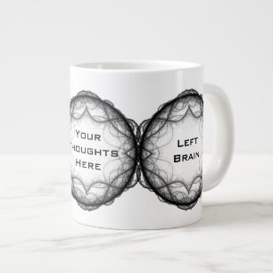 Brainiac Mug -脳離れ右脳 Your考えの ジャンボコーヒーマグカップ
