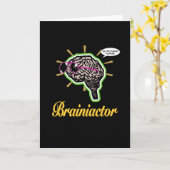 Brainiactor Black BG Vertical カード (黄色い花)